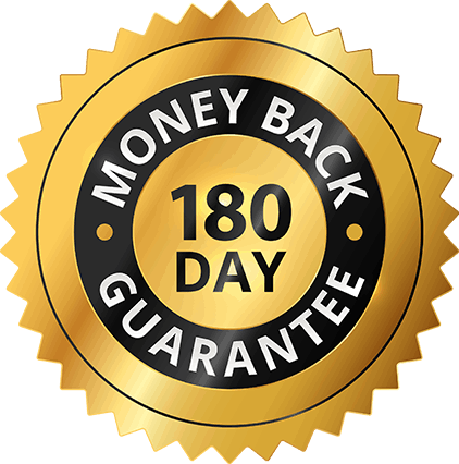 CitrusBurn -180-day risk-free money-back guarantee badge